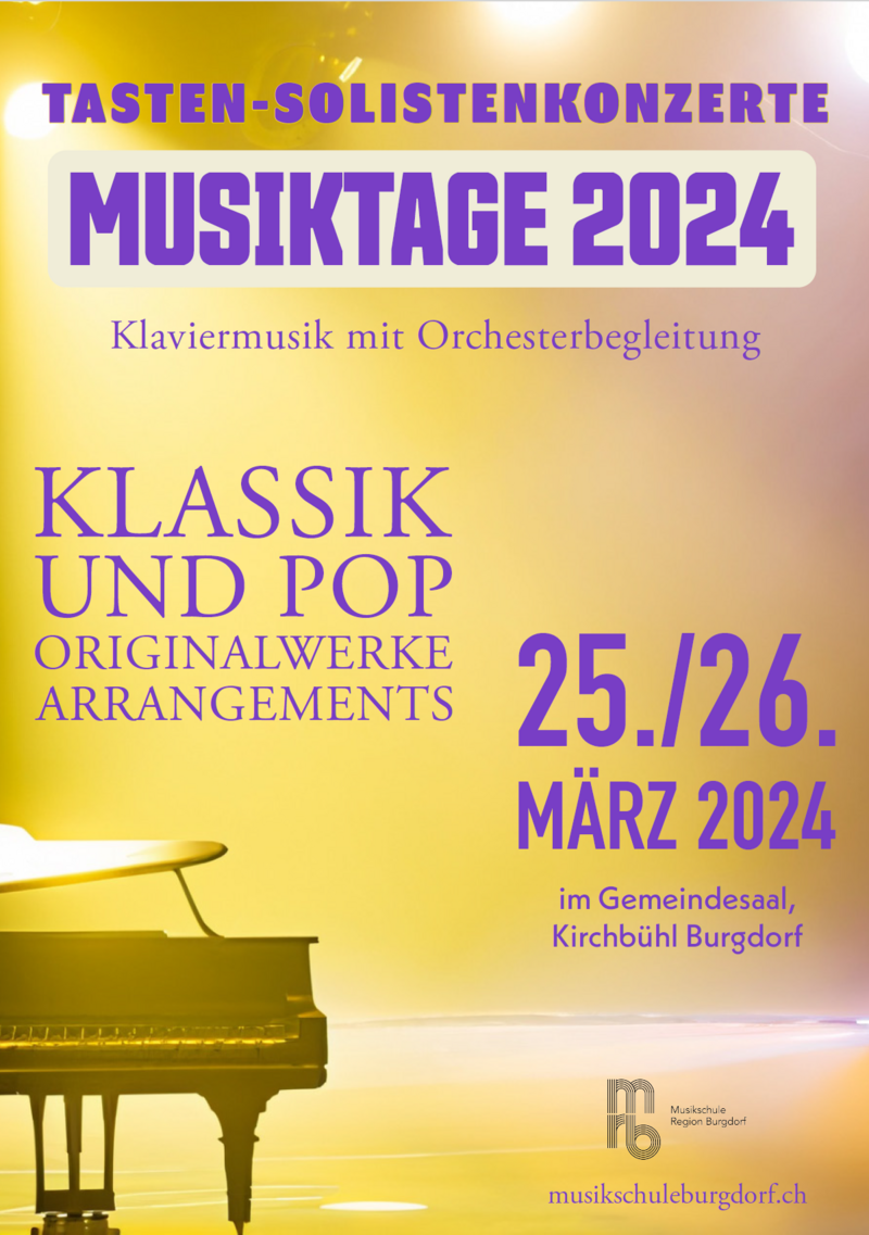 Musiktage 2024 | Tasten-Solistenkonzert 1-1